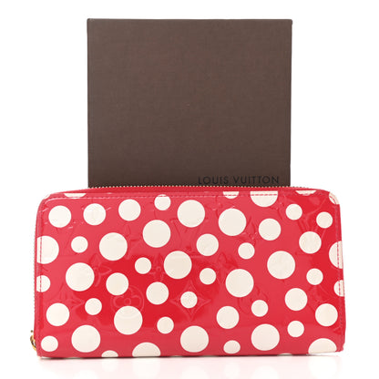 Louis Vuitton Vernis Kusama Infinity Dots Zippy Wallet Red 8 of 8