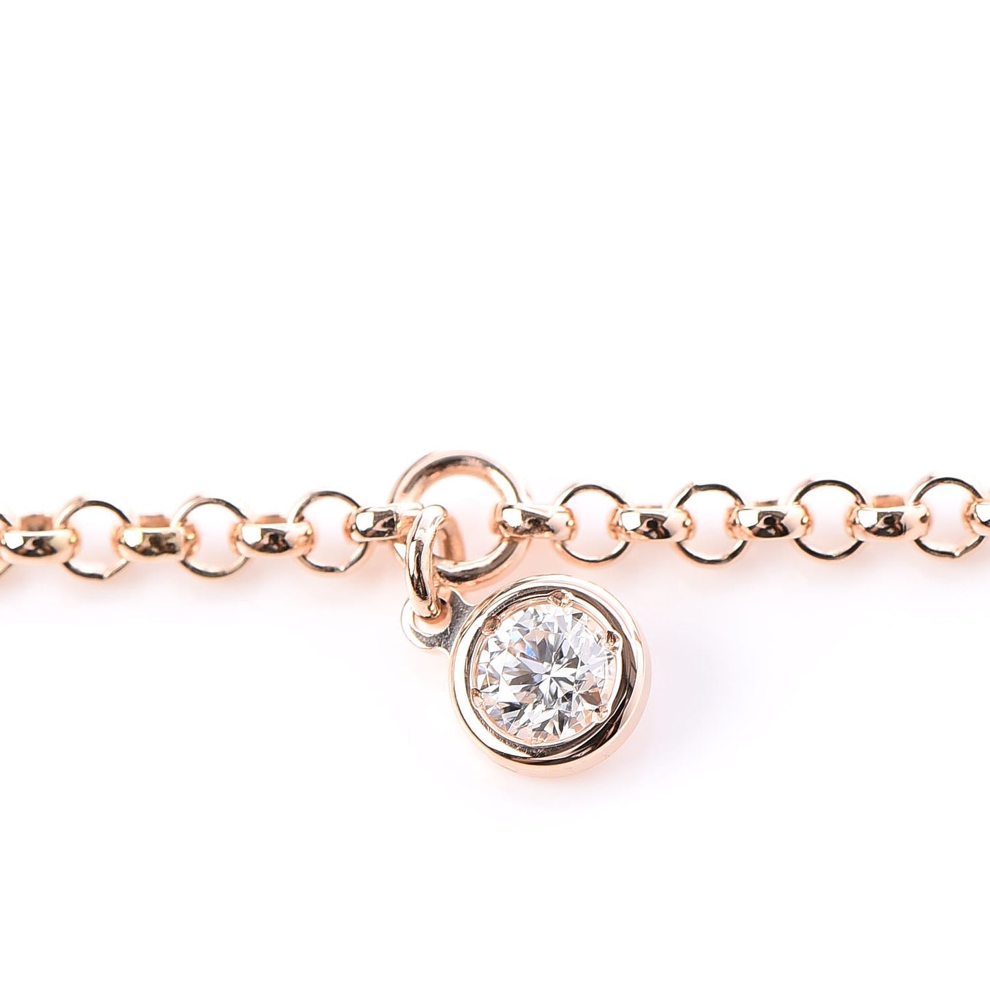 18K Rose Gold Diamond Gambade Bracelet SH