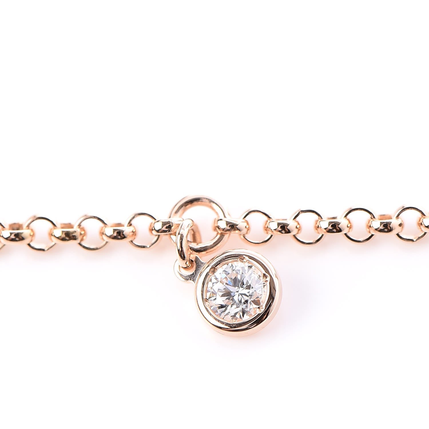 Hermes 18K Rose Gold Diamond Gambade Bracelet SH 4 of 7