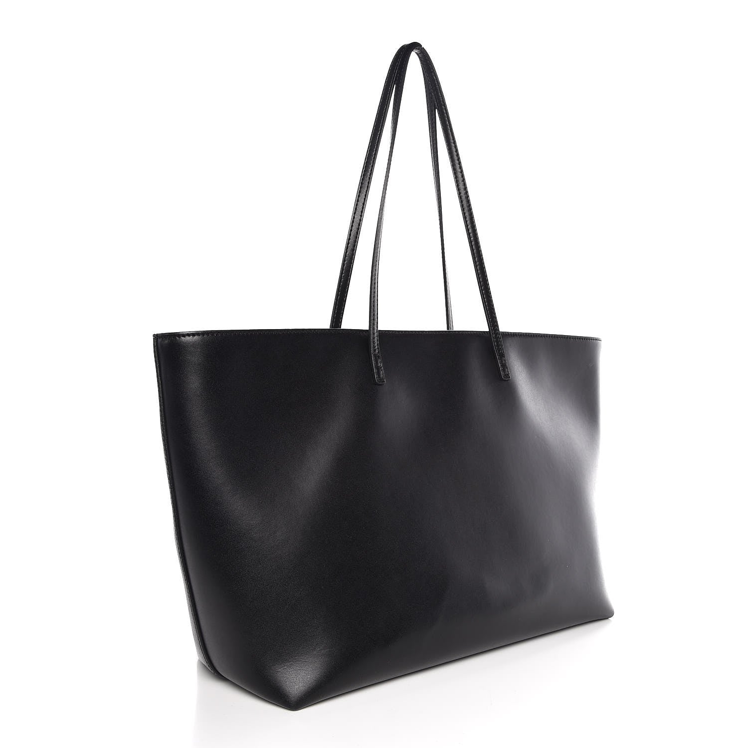 Fendi Vitello Liberty Lucido Metal Monster Eyes Medium Roll Tote Black 3 of 10