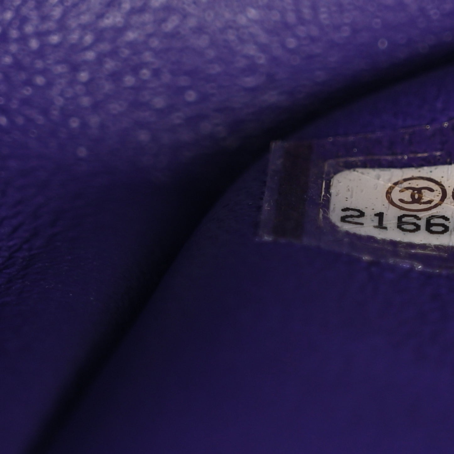 Patent Quilted Mini Rectangular Flap Purple