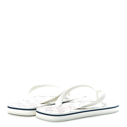 Louis Vuitton Rubber Molitor Thong Sandals 8 White 4 of 9