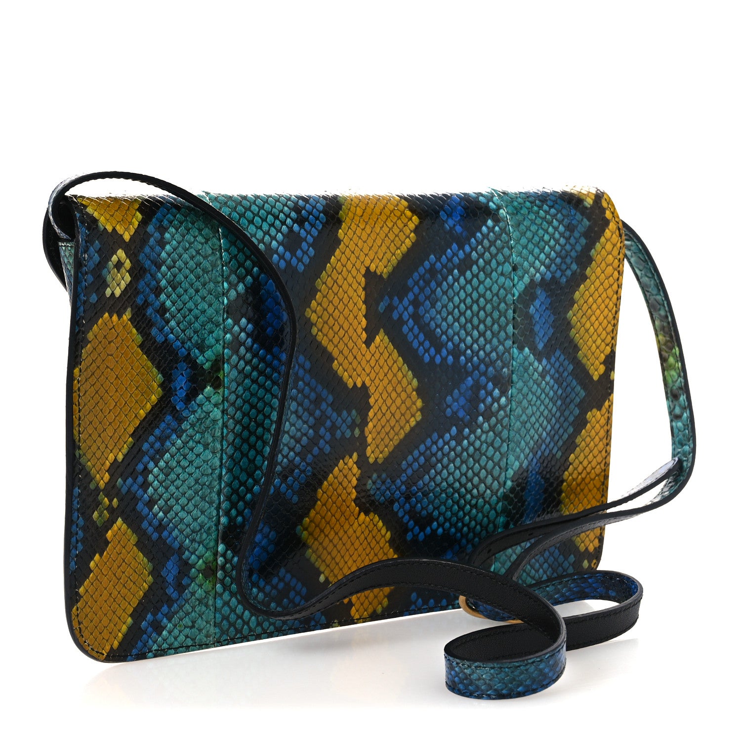 Gucci Snakeskin Bright Bit Animalier Medium Shoulder Bag Multicolor 3 of 13