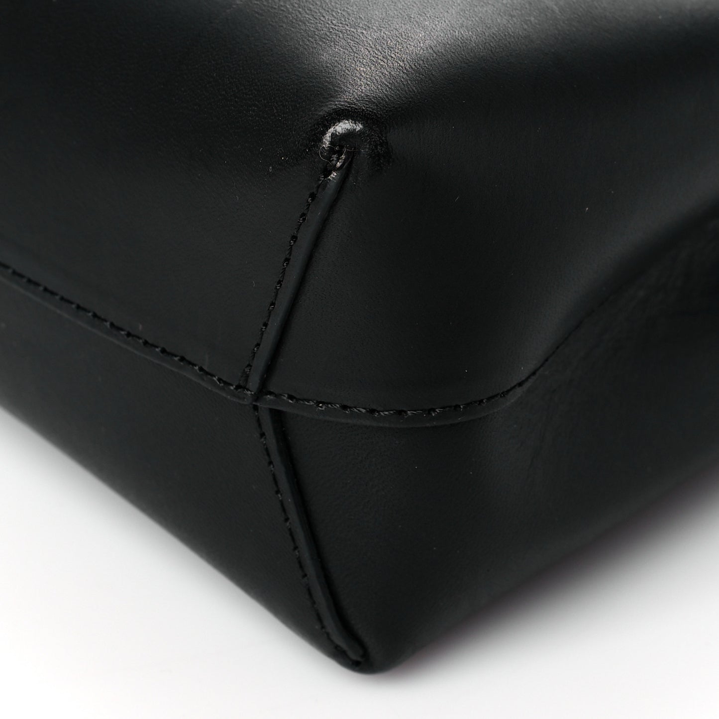Calfskin Mini Mini Lady Bag Black Flamma