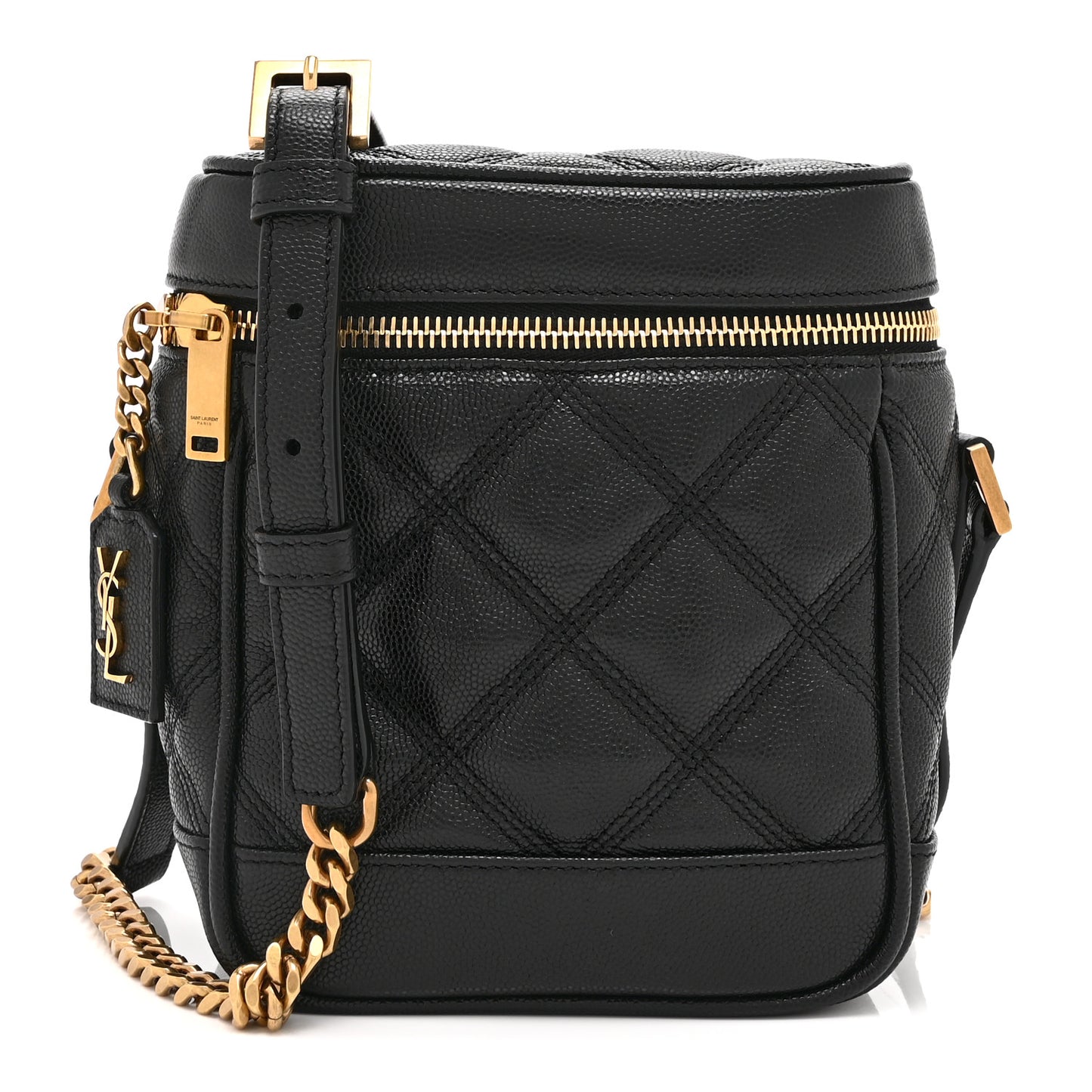 Grain de Poudre Quilted 80's Vanity Bag Black
