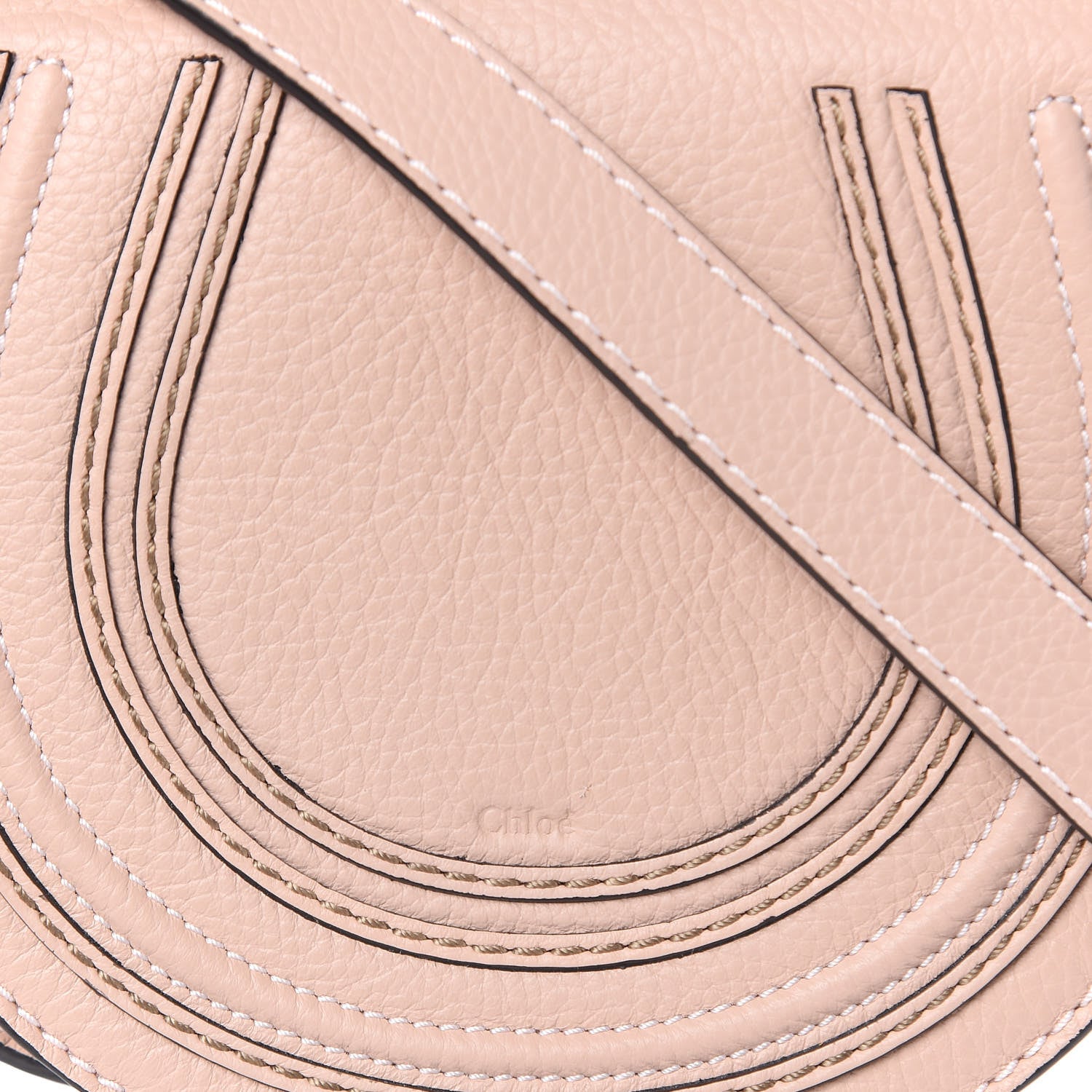 Chloe Calfskin Mini Marcie Round Crossbody Bag Blush Nude 11 of 12