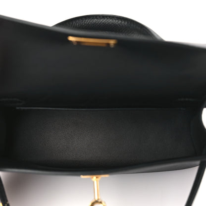 Hermes Epsom Mini Kelly Sellier 20 Black 5 of 11