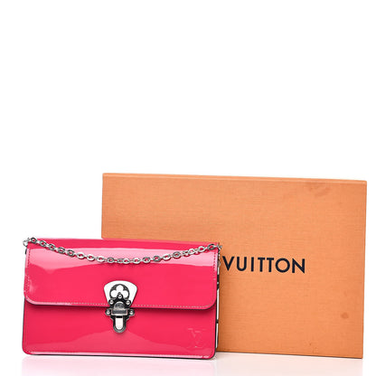 Louis Vuitton Patent Calfskin Monogram Cherrywood Chain Wallet Berlingot Pink 10 of 10
