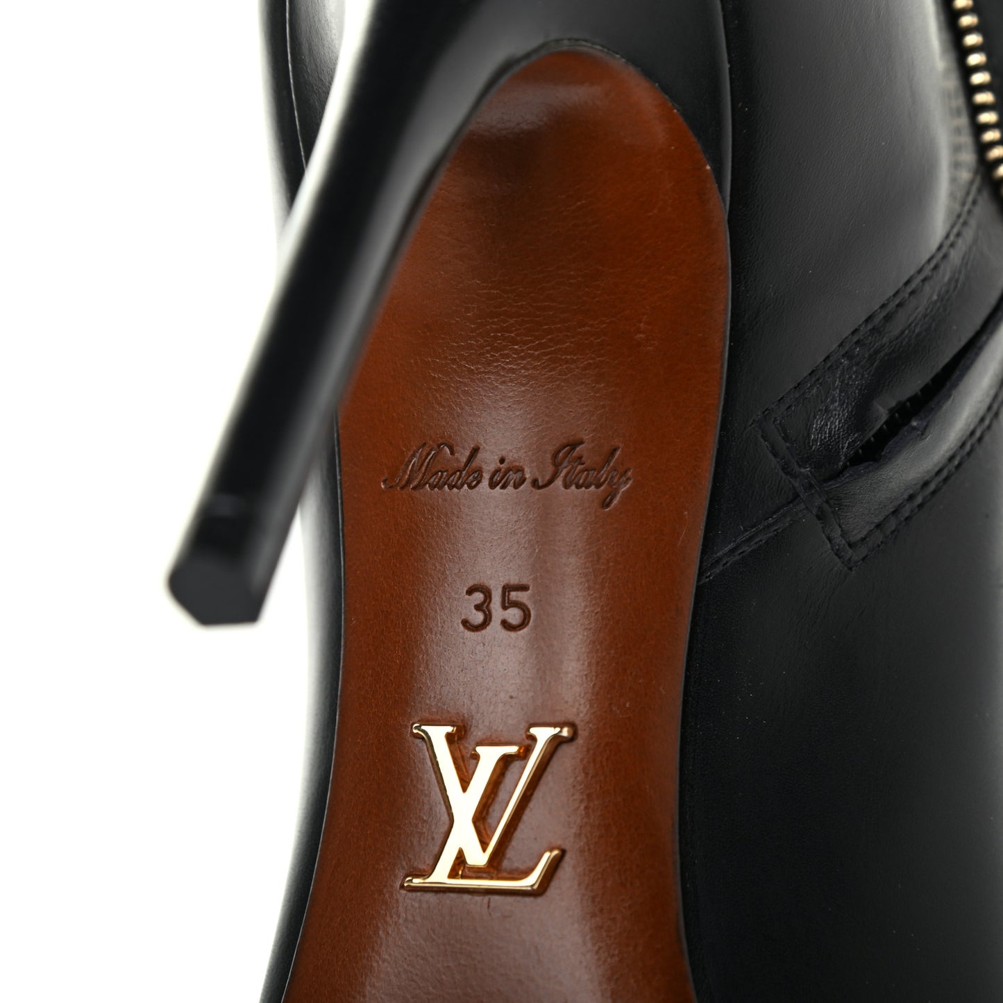 Calfskin Suede Perfecto Low Boots 35 Black