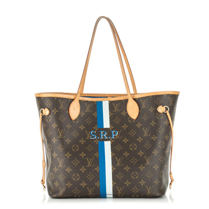 Louis Vuitton Monogram My LV Heritage Neverfull MM Blue de France Gris 1 of 7