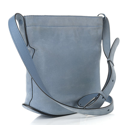 Delvaux Nubuck Santiag Pin Daily Shoulder Bag Denim II 2 of 17
