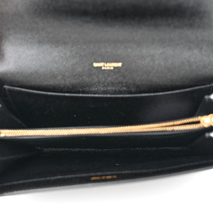 Saint Laurent Grain De Poudre Mini Uptown Crossbody Bag Black 6 of 12