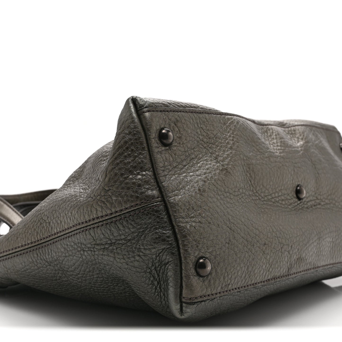 Metallic Cellarius Calfskin Small Soho Top Handle Satchel Sasso