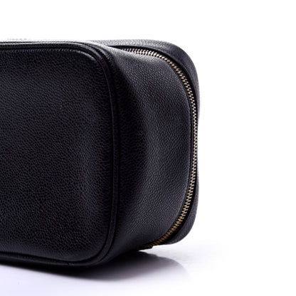 Chanel Caviar CC Vanity Cosmetic Case Black 7 of 10