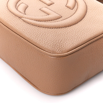 Gucci Pebbled Calfskin Small Soho Disco Bag Camelia 11 of 12