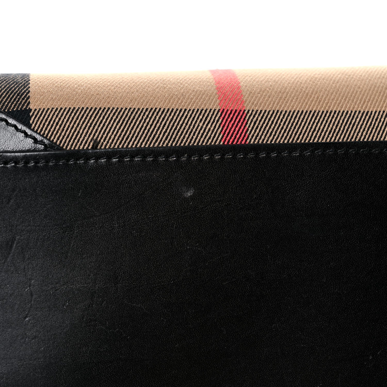 Burberry House Check Bridle Calfskin Medium Alchester Bowling Bag Black 8 of 18