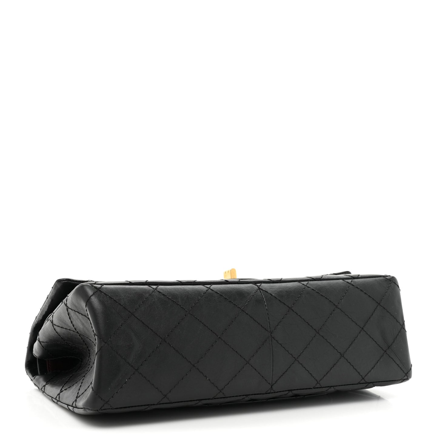 Aged Calfskin Quilted 2.55 Reissue 226 Flap Black