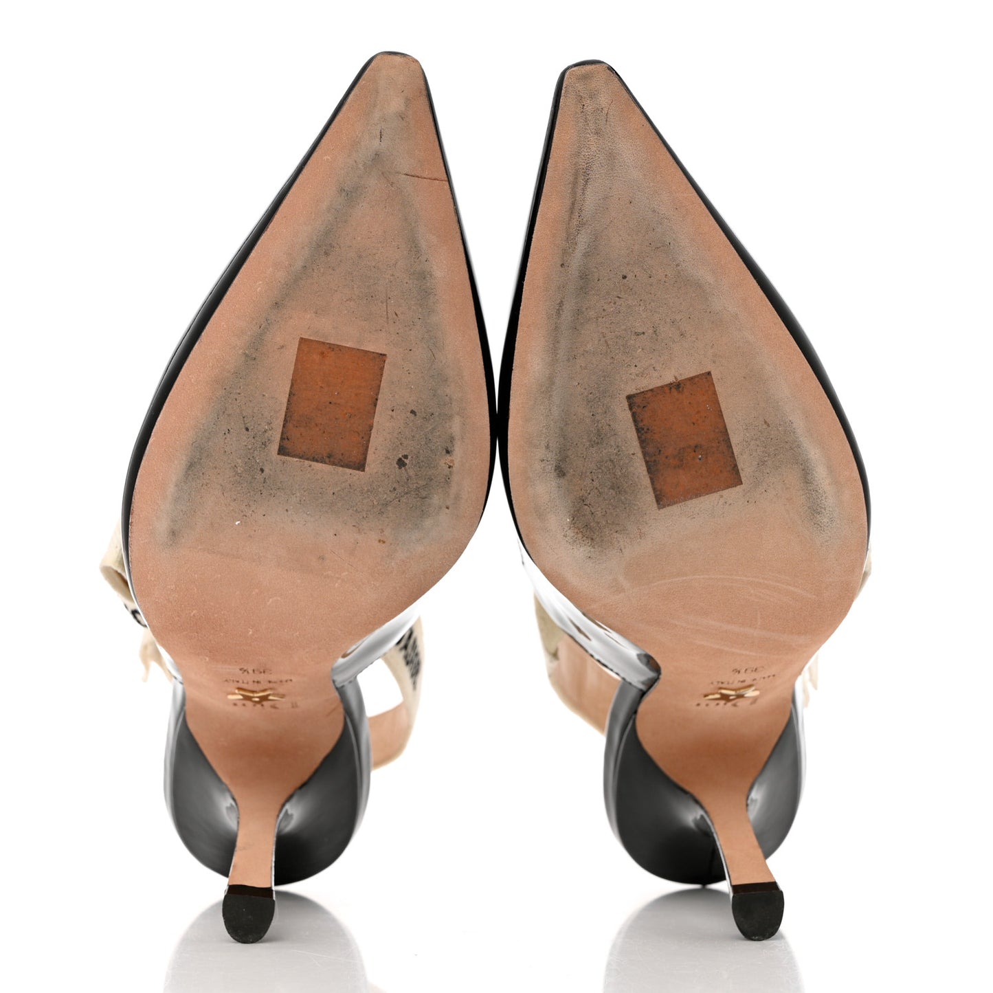 Patent Ribbon J'Adior Slingback 100mm Pumps 39.5 Black