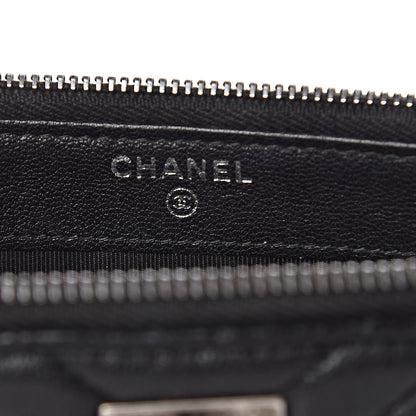 Chanel Sheepskin Chevron Quilted Studded Reissue Small Clutch With Chain Black 11 of 15