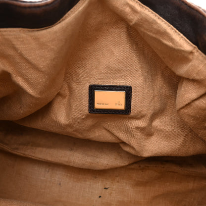 Fendi Zucca Nappa Nuvolata Vitello Tortuga Spy Tobacco Moro 8 of 17