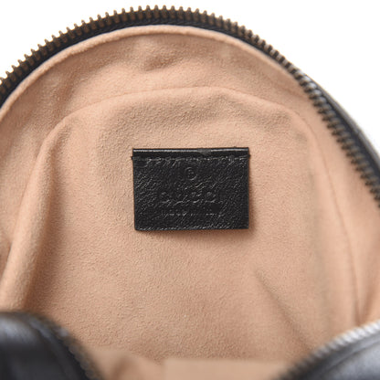Gucci Azalea Calfskin Matelasse Diagonal Patchwork Mini Torchon GG Marmont Round Shoulder Bag Black Beige Romantic Cerise 5 of 9
