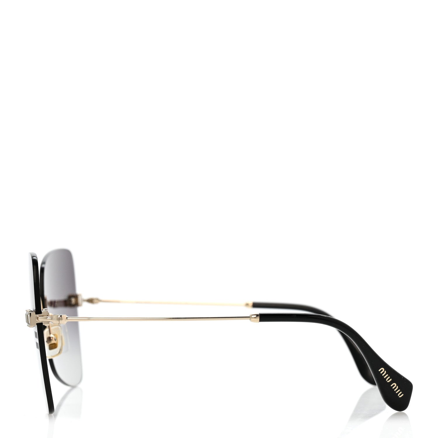 Miu Miu Metal Crystal Sunglasses SMU50W Black Gold 3 of 10