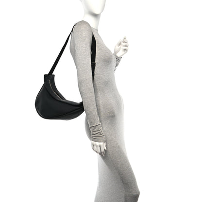 The Row Grained Calfskin Large Slouchy Banana Bag Black 2 of 9
