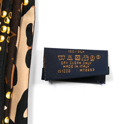Louis Vuitton Silk Monogram LV World Bandeau Brown 4 of 5