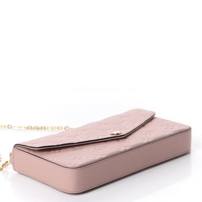 Louis Vuitton Empreinte Pochette Felicie Chain Wallet Rose Poudre 3 of 10