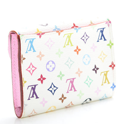 Louis Vuitton Monogram Multicolor Business Card Holder White Litchi 3 of 8