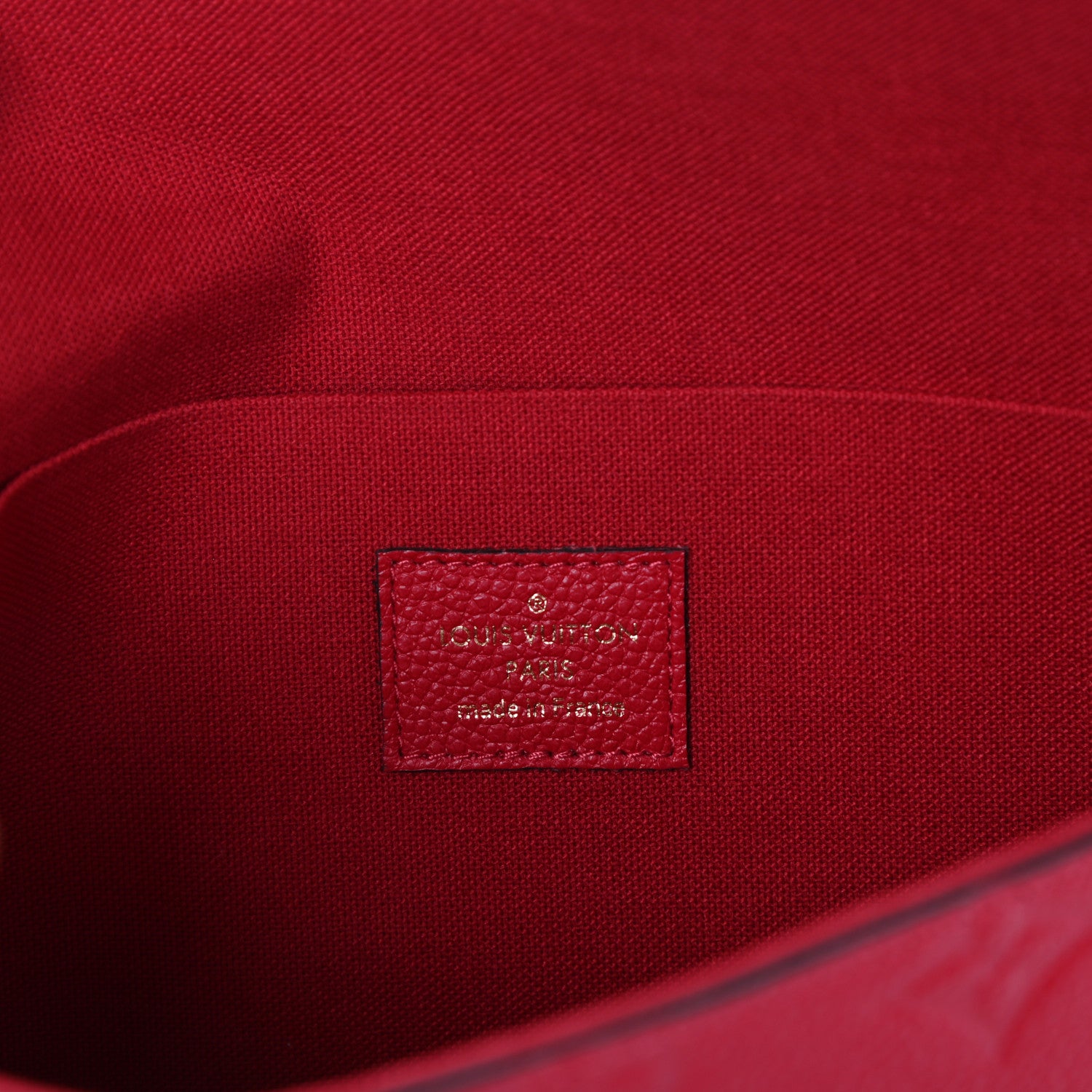 Louis Vuitton Empreinte Pochette Felicie Chain Wallet Scarlet 7 of 9
