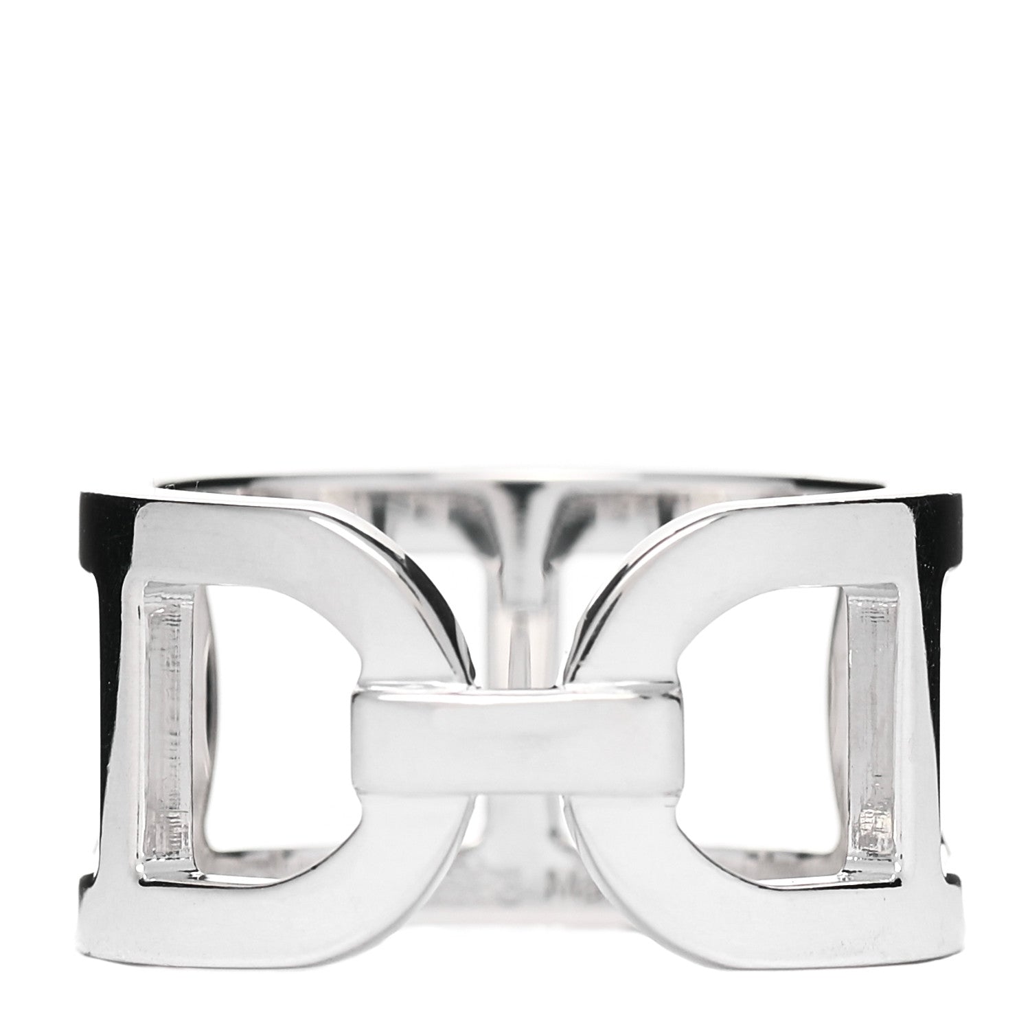 Hermes Sterling Silver MM Ever Chaine d'Ancre Ring 53 6.5 1 of 5