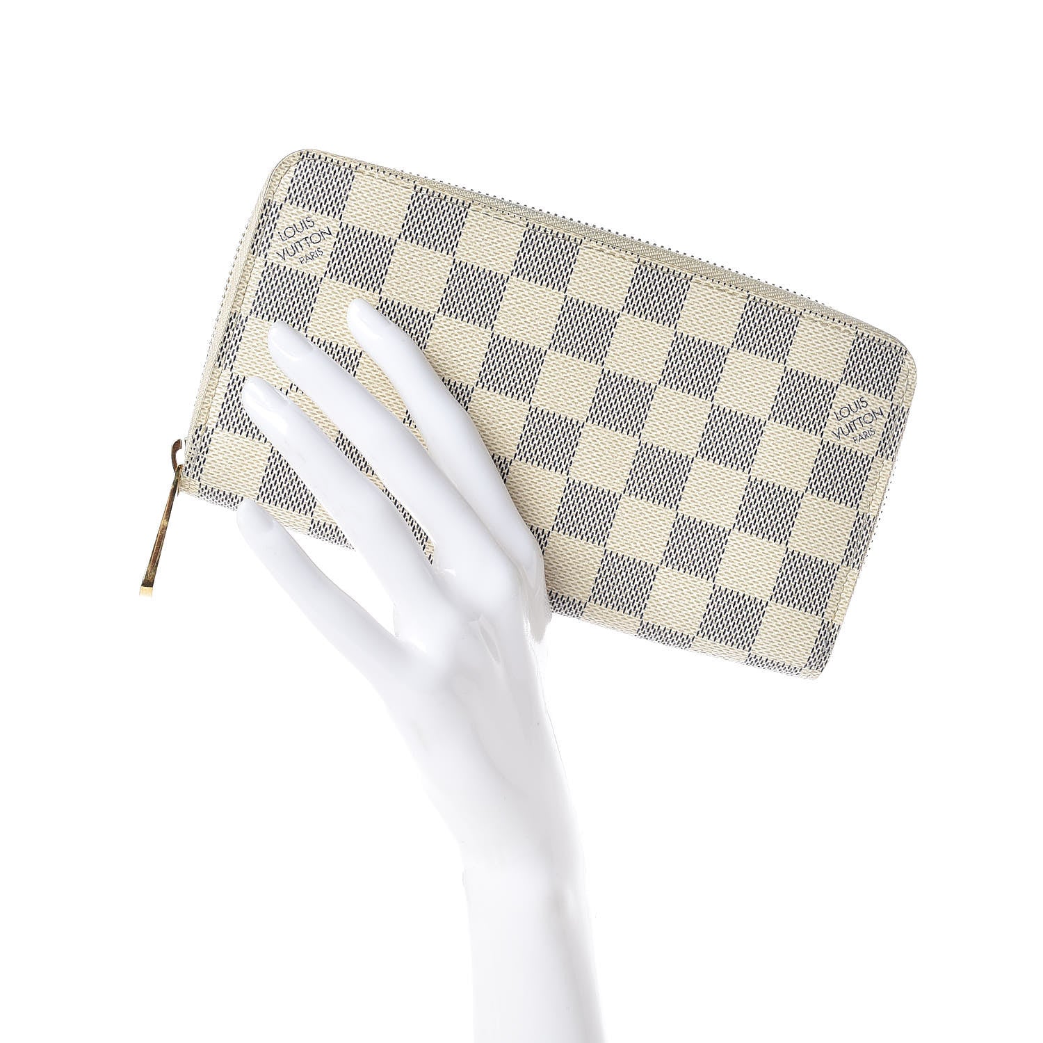 Louis Vuitton Damier Azur Zippy Wallet 2 of 10