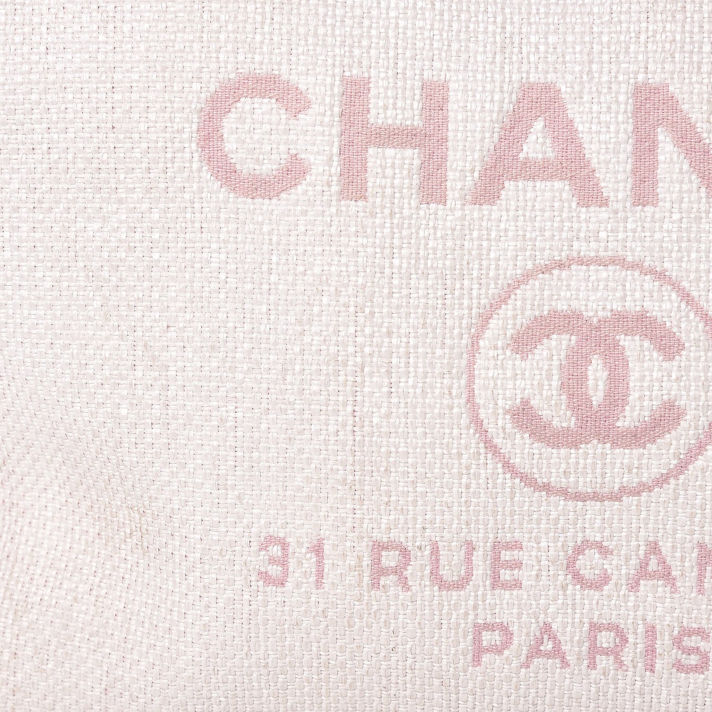 Woven Straw Raffia Large Deauville Tote Pink