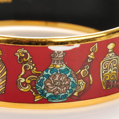 Hermes Enamel Printed Wide Flacons Bracelet 65 6 of 6