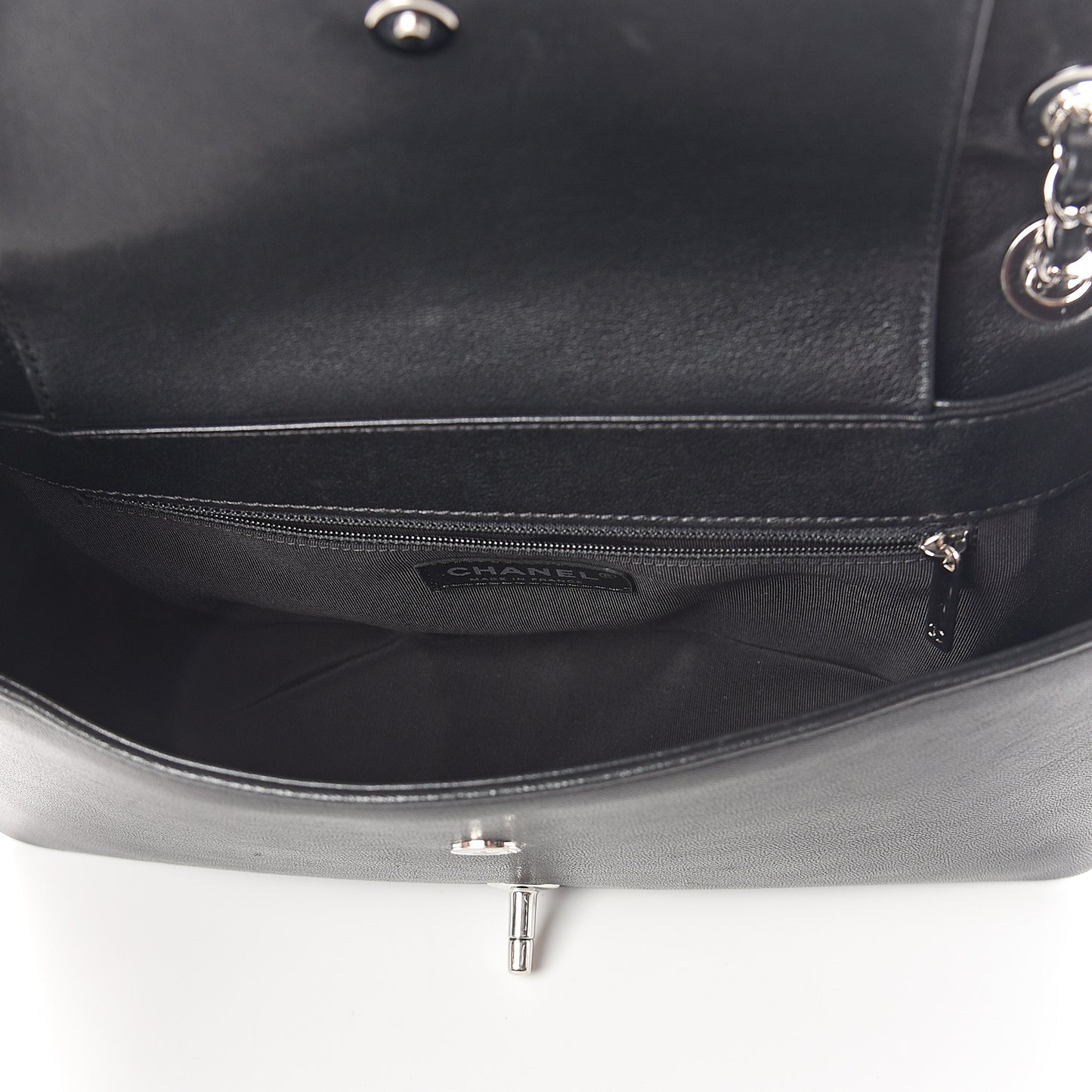 Sheepskin Quilted Vintage Mademoiselle Flap Black