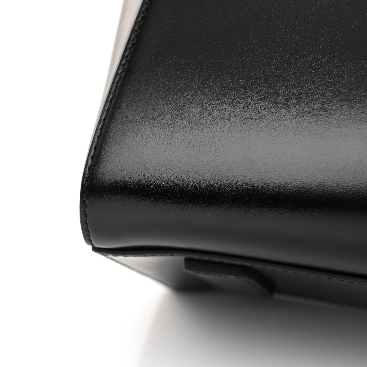 Shiny Lord Calfskin Small Antigona Black