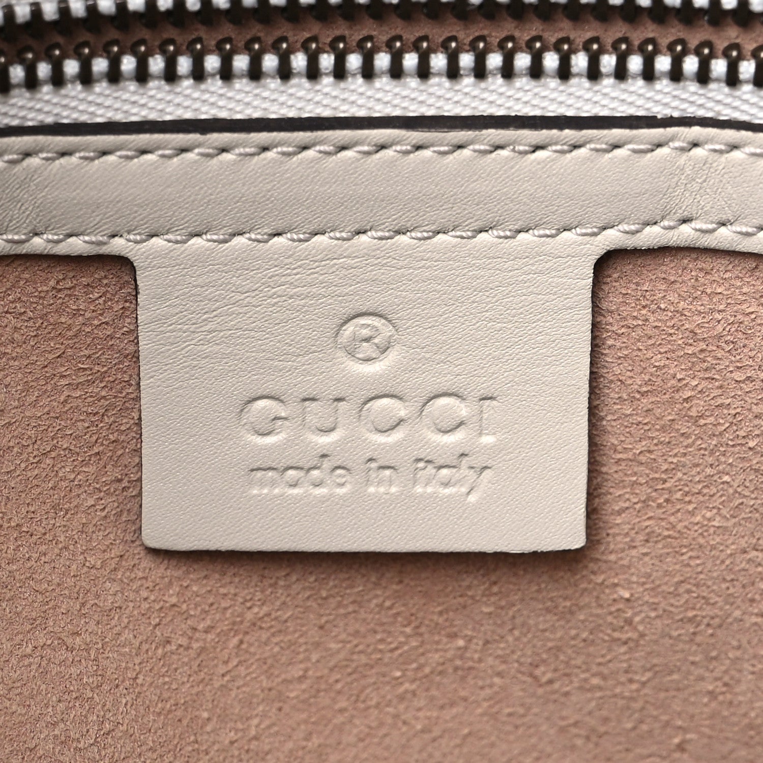 Gucci Calfskin Matelasse Medium GG Marmont Shoulder Tote Bag White 6 of 8