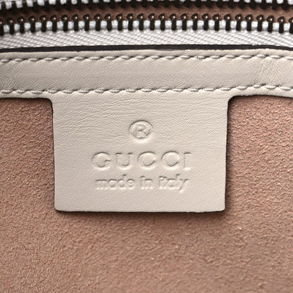 Gucci Calfskin Matelasse Medium GG Marmont Shoulder Tote Bag White 6 of 8