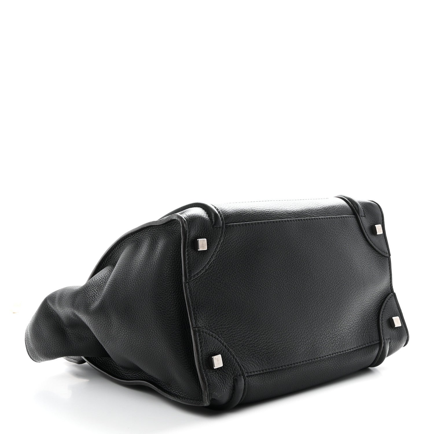 Celine Drummed Calfskin Mini Luggage Black 4 of 12