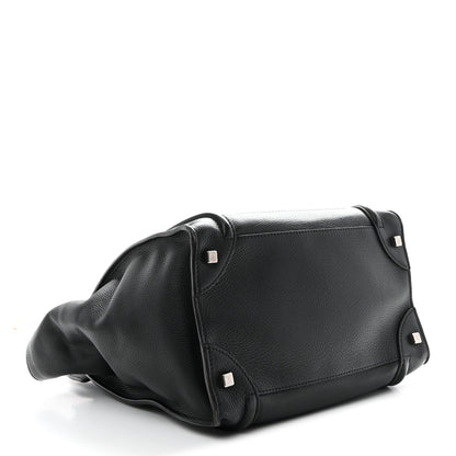 Celine Drummed Calfskin Mini Luggage Black 4 of 12