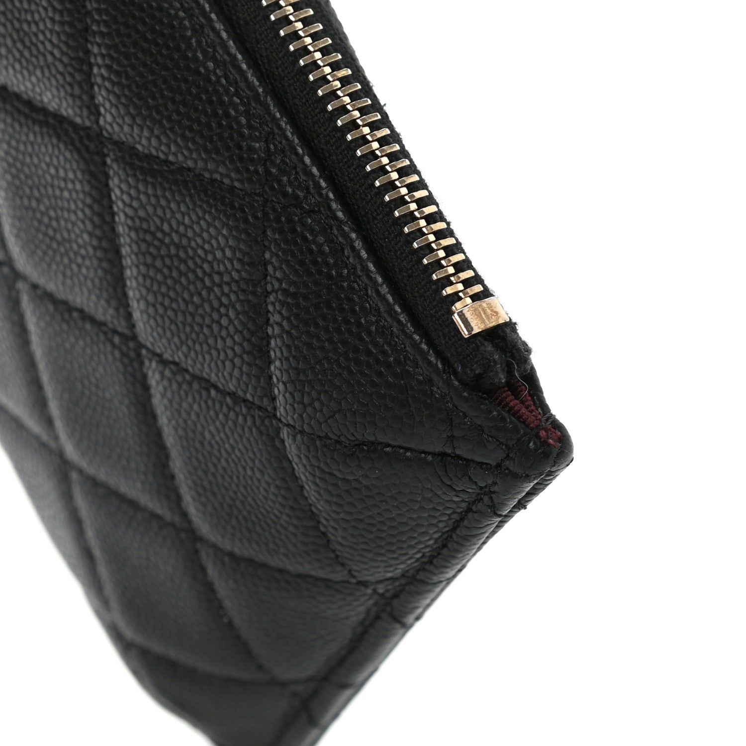 Chanel Caviar Quilted Classic Flat Wallet Pouch Black 9 of 12
