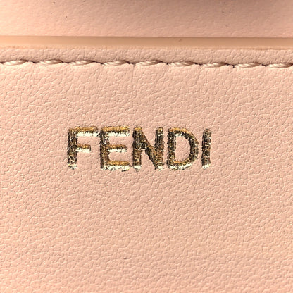 Fendi Vitello Seta Shiny Nappa Medium Peekaboo I SEE U Satchel Black Light Rose 6 of 10