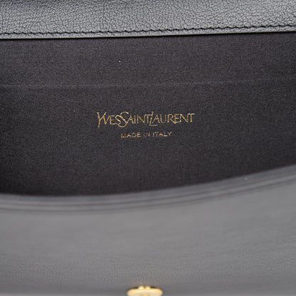 Saint Laurent Calfskin Monogram Large Belle De Jour Clutch Black 5 of 6