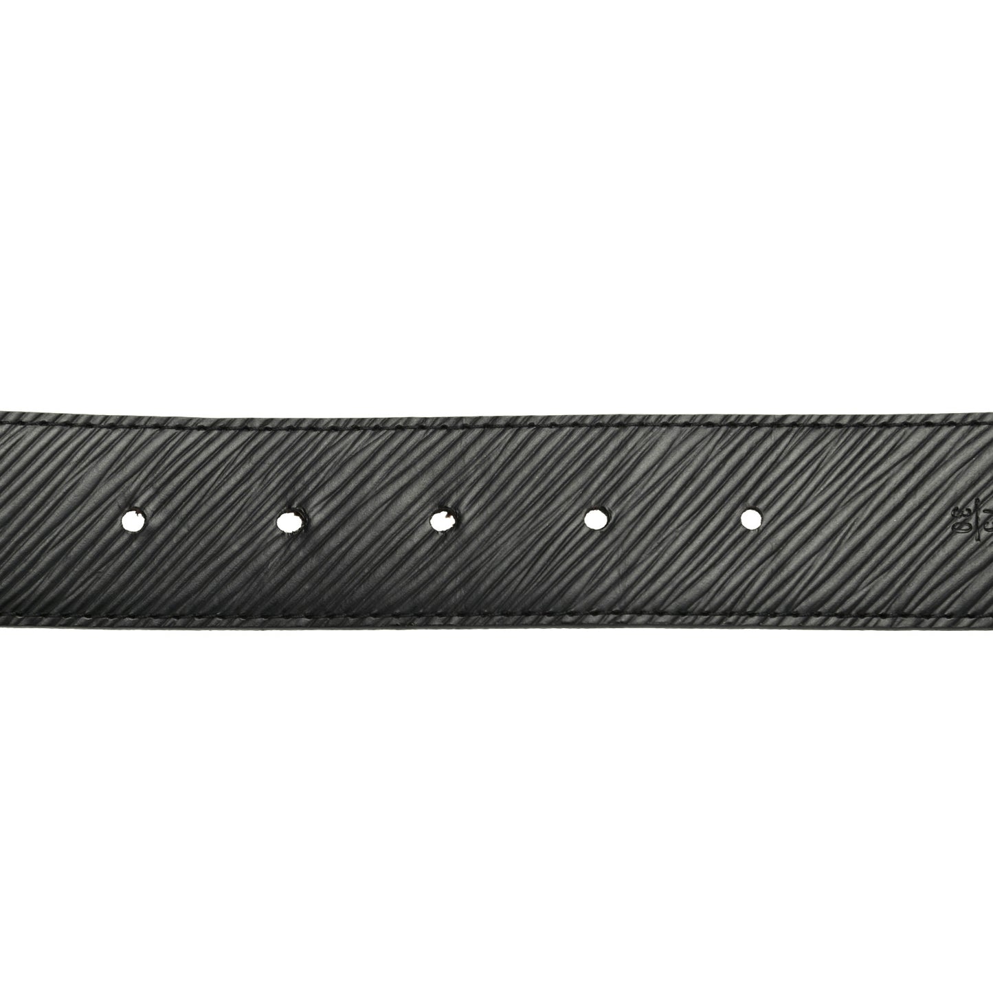 Monogram Epi 35mm LV Circle Reversible Belt 75 30 Black