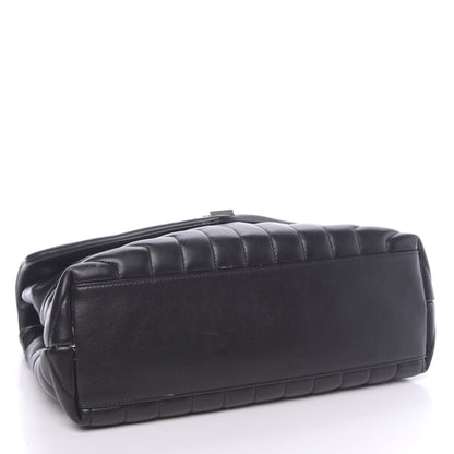 Saint Laurent Calfskin Y Quilted Monogram Medium Loulou Chain Satchel Black 4 of 12