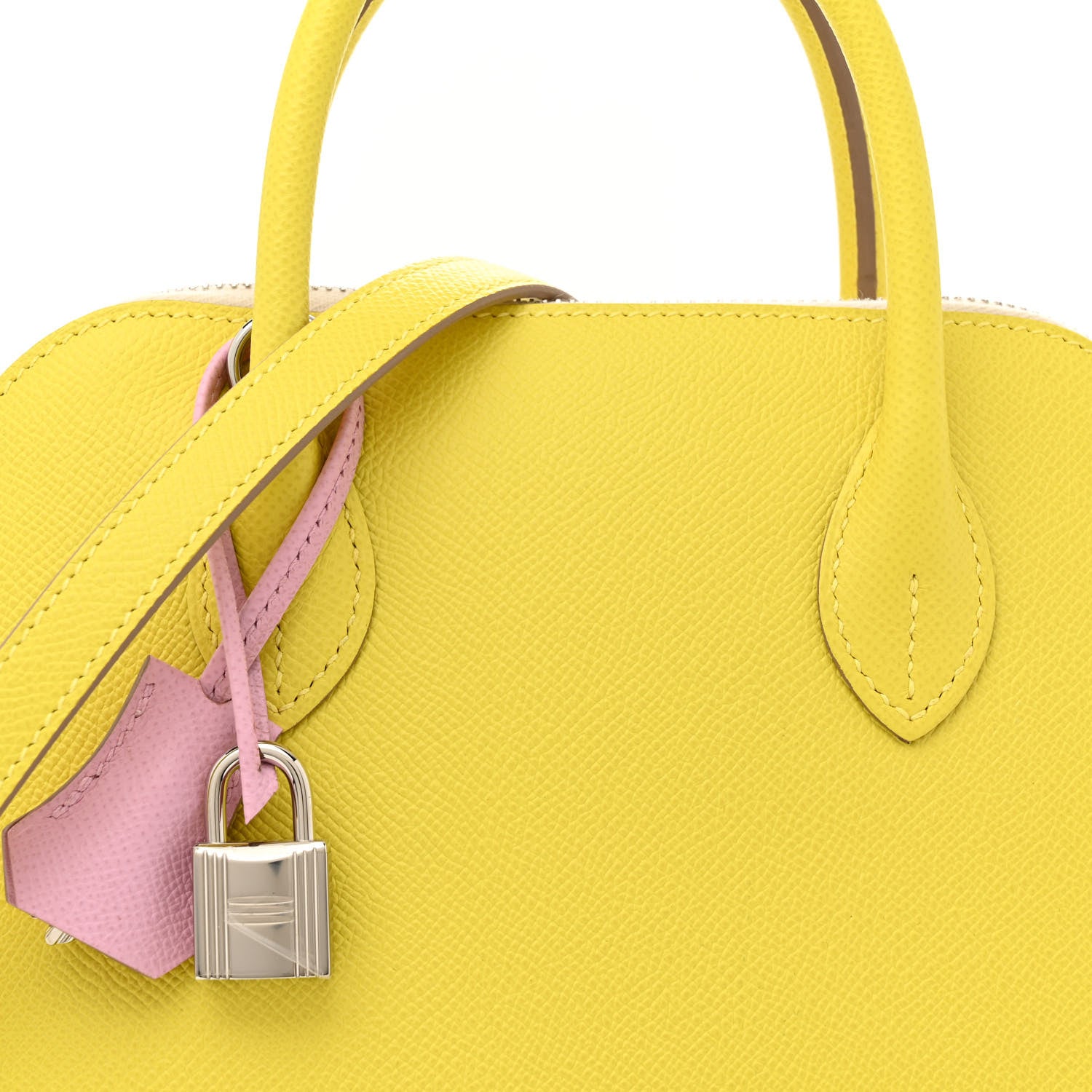 Hermes Epsom Tri-Color 1923 Bolide 25 Lime Mauve Sylvestre Nata 8 of 10