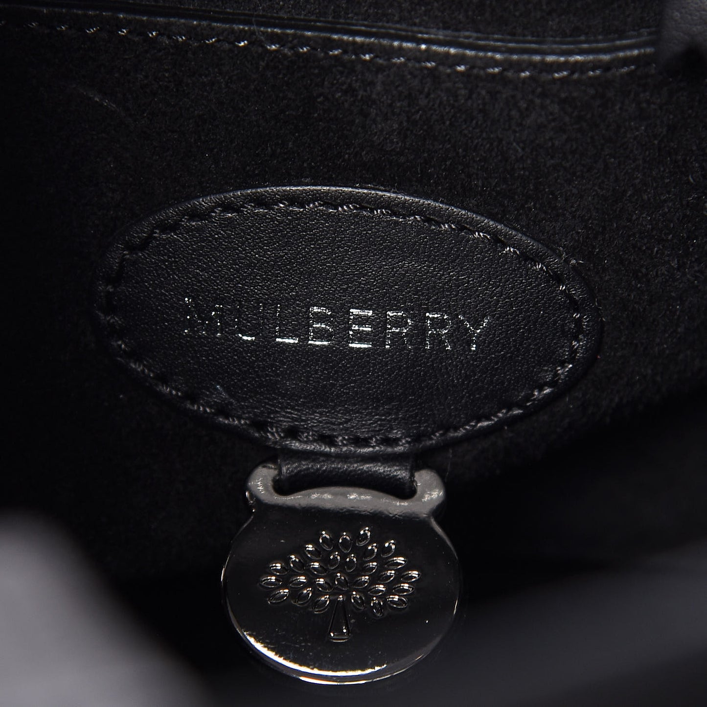 Silky Calf Small Willow Tote Black