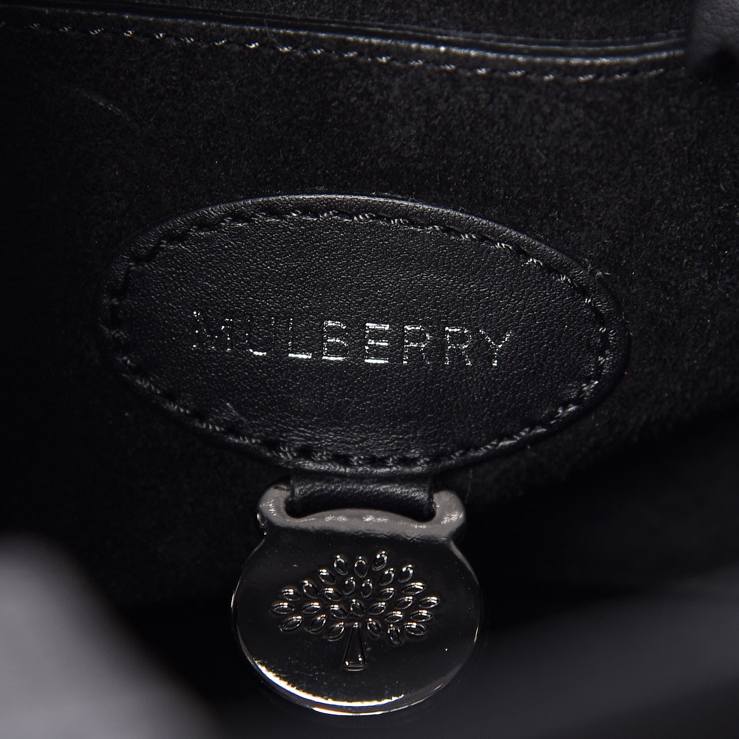 Mulberry Silky Calf Small Willow Tote Black 6 of 14