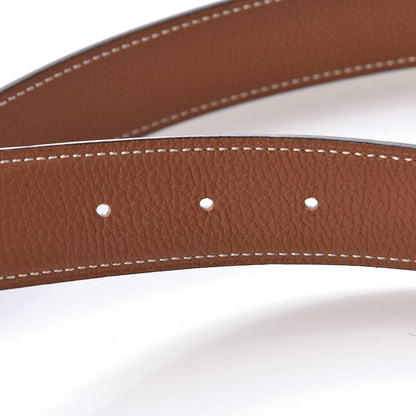 Hermes Box Togo 32mm H Belt 95 Black Gold 6 of 7